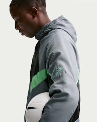 Nike Premier Repel Kapüşonlu Dokuma Erkek Futbol Antrenman Ceketi